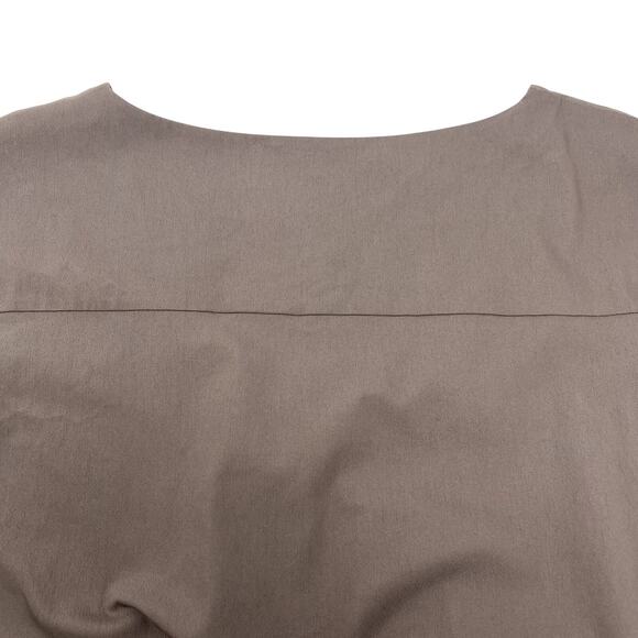 COS Long Cotton A-Line Column Maxi Dress size 8 Medium Mole Gray - Picture 11 of 13